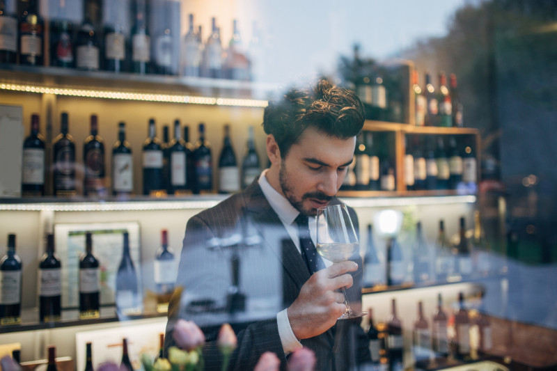 Man in a Wine Bar